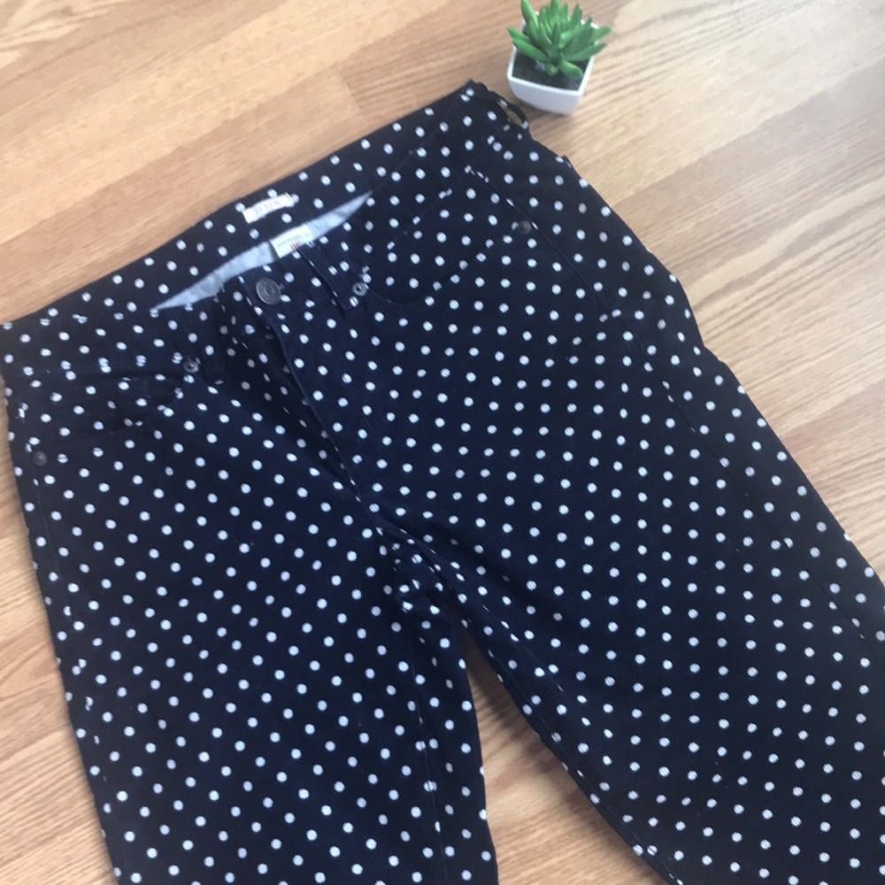 🎀 JCREW corduroy polka dot Pants